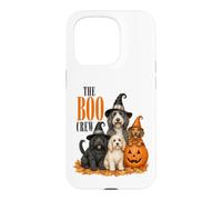 Custodia per iPhone 15 Pro The Boo Crew Halloween Dogs Pumpkin Witch Hat