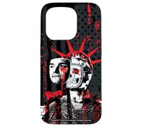Custodia per iPhone 15 Pro The Boys Homelander Statue of Liberty Skull Graffiti TV Show