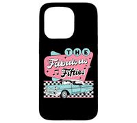 Custodia per iPhone 15 Pro The Fifties 1950s Car Music Checkerboard Rockabilly Sock Hop