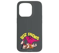 Custodia per iPhone 15 Pro The Flintstones Dino Fred Best Friends