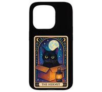 Custodia per iPhone 15 Pro The Hermit Gatto Carta Dei Tarocchi