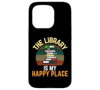 Custodia per iPhone 15 Pro The Library Is My Happy Place - Lettore vintage per bibliotecari retrò