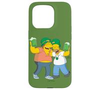 Custodia per iPhone 15 Pro The Simpsons Homer and Barney Cheers to St. Patrick’s Day