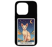 Custodia per iPhone 15 Pro The Sphynx;Carta Dei Tarocchi