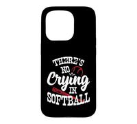 Custodia per iPhone 15 Pro Theres No Crying in camicia da softball