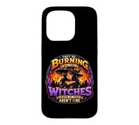 Custodia per iPhone 15 Pro They Are Burning All The Witches Gothic Halloween Donna