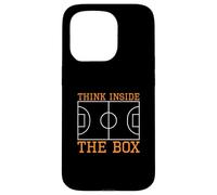 Custodia per iPhone 15 Pro Think Inside The Box Futsal Court Un portiere giocatore di Futsal