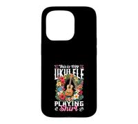 Custodia per iPhone 15 Pro This Is My Ukulele Suonare Camicia Musicista hawaiana