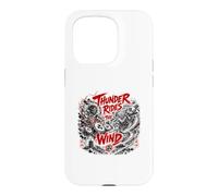 Custodia per iPhone 15 Pro Thunder cavalca la leggenda Yokai del vento e della tempesta
