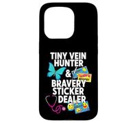 Custodia per iPhone 15 Pro Tiny Vein Hunter Bravery Sticker Dealer Pediatric Nurse