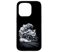 Custodia per iPhone 15 Pro Treno a vapore che ruggisce nella notte