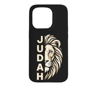 Custodia per iPhone 15 Pro Tribù di Giuda Mezza Faccia Leone Biblico