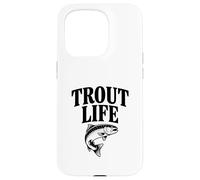 Custodia per iPhone 15 Pro Trout Life Fishing Adventure Lover per pescatori