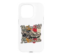 Custodia per iPhone 15 Pro Tu sei vecchio ma io sono una classica muscle car degli anni '60
