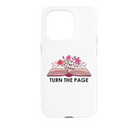 Custodia per iPhone 15 Pro Turn the Page Book Lovers Reading Bookish Items Books Themed