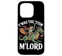 Custodia per iPhone 15 Pro Twas The Tism M'Lord Frog Dragon Rider Fantasy Medievale