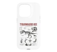Custodia per iPhone 15 Pro Tyrannosaurus Rex Fossil Guide Museo Anatomia Arte