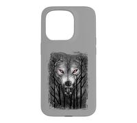 Custodia per iPhone 15 Pro Ufficiale Spiral Forest Wolf Gothic Fantasy