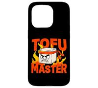 Custodia per iPhone 15 Pro Umorismo vegano sul karate di Tofu Master Angry Ninja
