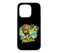 Custodia per iPhone 15 Pro Un Giocatore Di Padel Alla Moda - Un Leone Che Gioca A Padel