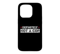 Custodia per iPhone 15 Pro Undercover Police Costume Definitely Not A Cop His Her