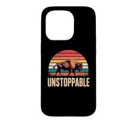 Custodia per iPhone 15 Pro Unstoppable Buffalo Bison Outdoor Vintage Graphic