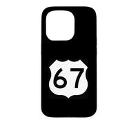 Custodia per iPhone 15 Pro US Route 67 segno