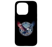 Custodia per iPhone 15 Pro USA Bald Eagle 1776-2026 America 250 Anni Forte