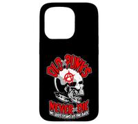 Custodia per iPhone 15 Pro Vecchi punk non muoiono mai punk rock musica mohawk teschio