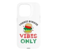 Custodia per iPhone 15 Pro Veggie Burger Vibes Solo Divertente BBQ Cookout Cucina Vegetariana