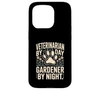 Custodia per iPhone 15 Pro Veterinario Di Giorno Giardiniere Di Notte Flore
