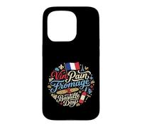 Custodia per iPhone 15 Pro Vin Pain Fromage Bastille Day Cultura francese