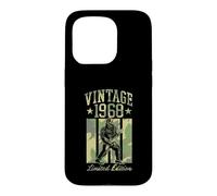 Custodia per iPhone 15 Pro Vintage 1968 Bigfoot Sasquatch Theme Chitarra Edizione Limitata