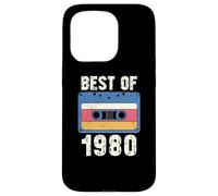 Custodia per iPhone 15 Pro Vintage 1980's Kid Retro Born In the 1980 Cassette
