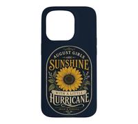 Custodia per iPhone 15 Pro Vintage Agosto Compleanno Girasole Donne