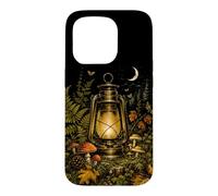 Custodia per iPhone 15 Pro Vintage Foresta Lanterna Autunno Campeggio Natura Boschi For