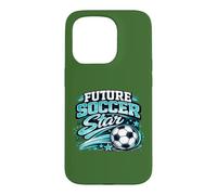 Custodia per iPhone 15 Pro Vintage Futuro Calcio Star Retro Gioventù Gioca Giornata Gioco