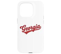 Custodia per iPhone 15 Pro Vintage Georgia Script Classic Embroidered Style