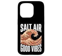 Custodia per iPhone 15 Pro Vintage Japanese Style Crashing Surf Wave Art