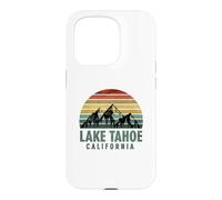 Custodia per iPhone 15 Pro Vintage Mountains Hiking Camping Lake Tahoe California