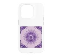 Custodia per iPhone 15 Pro Viola Lavanda Mandala Floreale