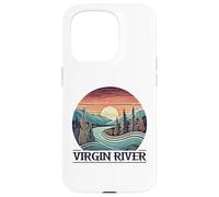 Custodia per iPhone 15 Pro Virgin River T-Shirt Retro Minimalist River Virgin