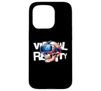 Custodia per iPhone 15 Pro Virtual Reality Skull VR Gamer Futuristic Art