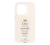 Custodia per iPhone 15 Pro Vivi Ogni Momento Ridi Ogni Giorno Amore