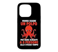 Custodia per iPhone 15 Pro Vorrei essere un polpo Umorismo marino
