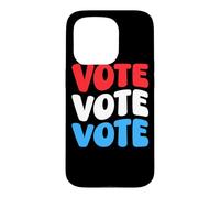 Custodia per iPhone 15 Pro Vota Vota Voto Voto Consapevolezza Diritti degli elettori Retro Groovy