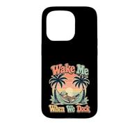 Custodia per iPhone 15 Pro Wake Me When We Dock Divertente Crociera Bradipo