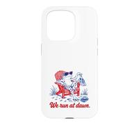 Custodia per iPhone 15 Pro We Run At Dawn Frog Divertente