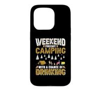 Custodia per iPhone 15 Pro Weekend Forecast Camping With A Change Of Drinking Camper