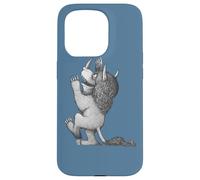 Custodia per iPhone 15 Pro Where the Wild Things Are Drawn Tri-Horned Monster